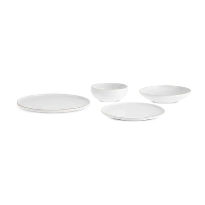 Karaca Stream Bone Meridian 24 Piece Dinner Set for 6 People – Gold