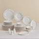Karaca Forever Bone China New Olio 12 Kişilik 53 Parça Yemek Takımı – Beyaz