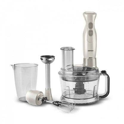 Karaca Pro-Multimax Mutfak Robotu 6'sı 1 arada, İkonik Bej ve Latte, 2000W