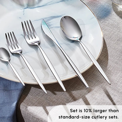 Karaca Tivoli Elegance 12 Person 60 Piece Fork Spoon Knife Set