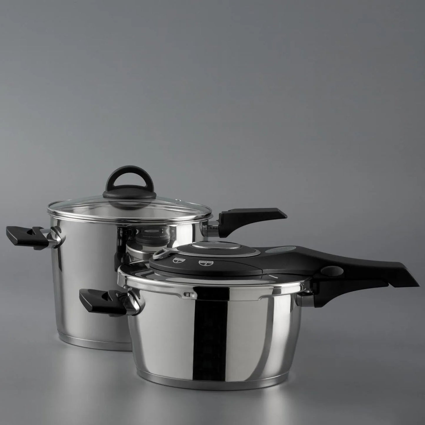 Jumbo Procook 4+6 L İkili Düdüklü Tencere Seti – 4 Parça, 18/10 Paslanmaz Çelik