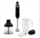 SMEG HBF03BLEU Zwarte Staafmixerset – FlowBlend RVS Blender, Hakmolen &amp; Garde, Tritan Beker