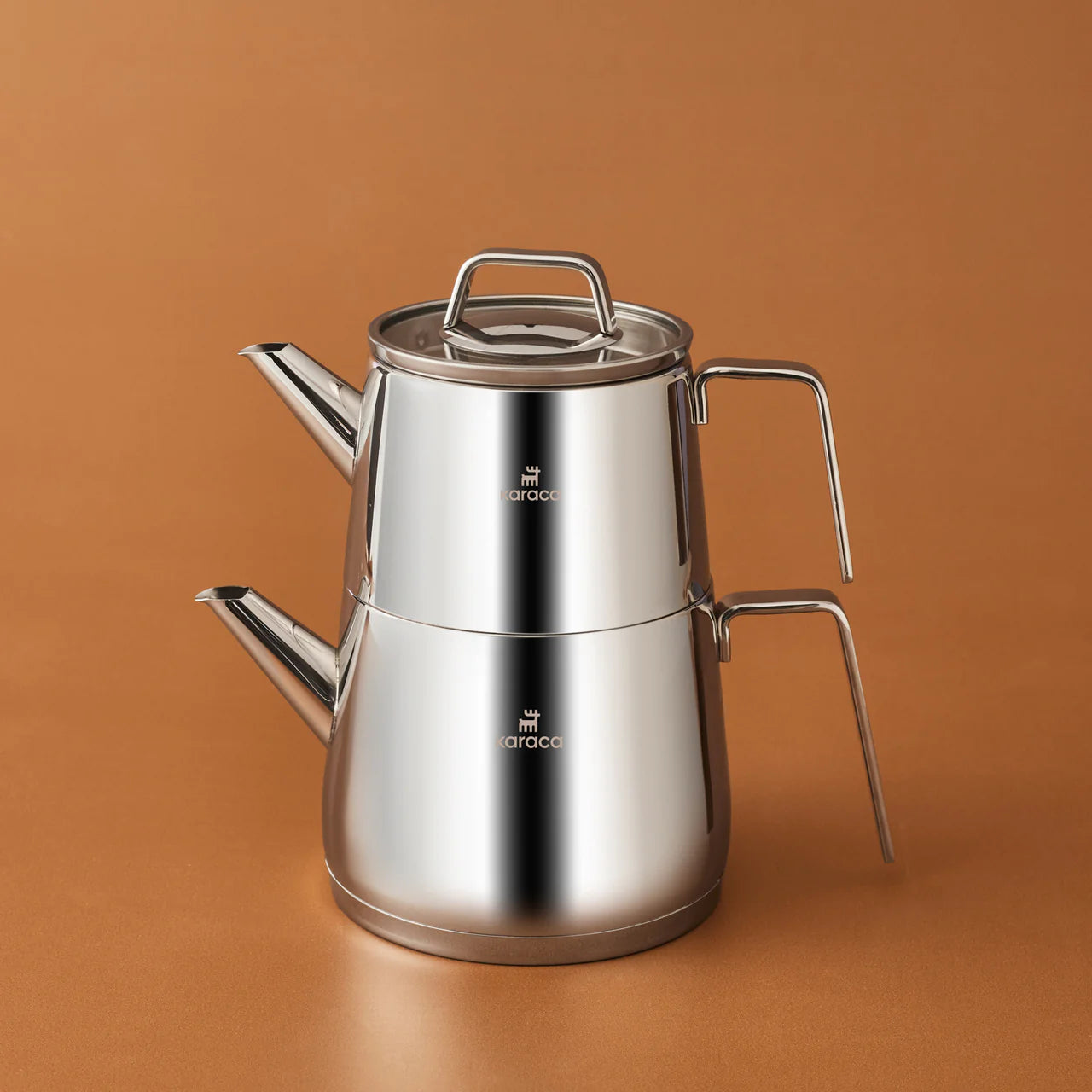 Karaca Steelina Paslanmaz Çelik Çaydanlık Takımı – İndüksiyon Uyumlu