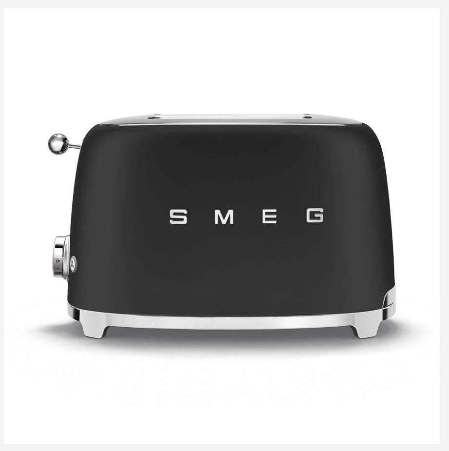 SMEG TSF01BLEU Zwarte Broodrooster – 2 Sneden, Retro 50's Stijl, 950W