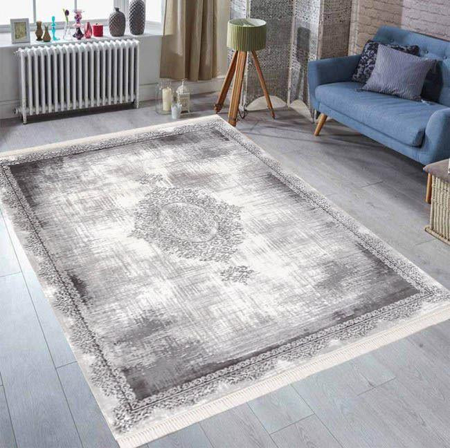 Merinos Rodin 19770 95-Grey Halı – 810.000 İlmekli, Yumuşak Dokulu, Modern Gri Makine Halısı