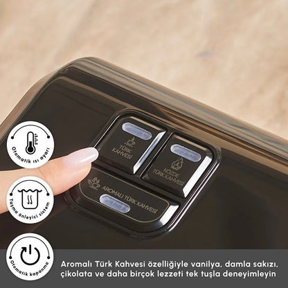 Karaca Hatır Hüp Düet Aroma İkili Türk Kahve Makinesi Space Gray – Çift Cezveli Türk Kahvesi Makinesi