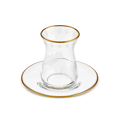 Karaca Gent 12 Piece Tea Set for 6 People – Gold