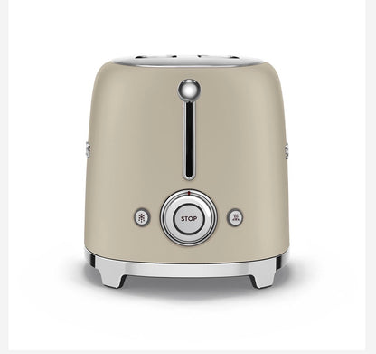 SMEG Ontbijtset Mat Crème 3-delig – Koffiezetapparaat, Waterkoker & Broodrooster