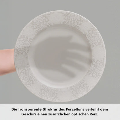 Karaca Forever Bone China New Olio 53 Parça 12 Kişilik Yemek Takımı – Beyaz