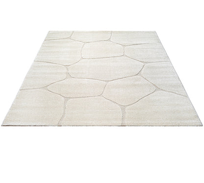 Merinos Elio 1984 Crem Halı – Japandi Tarzı, Modern Desen, Yumuşak Dokulu Makine Halısı