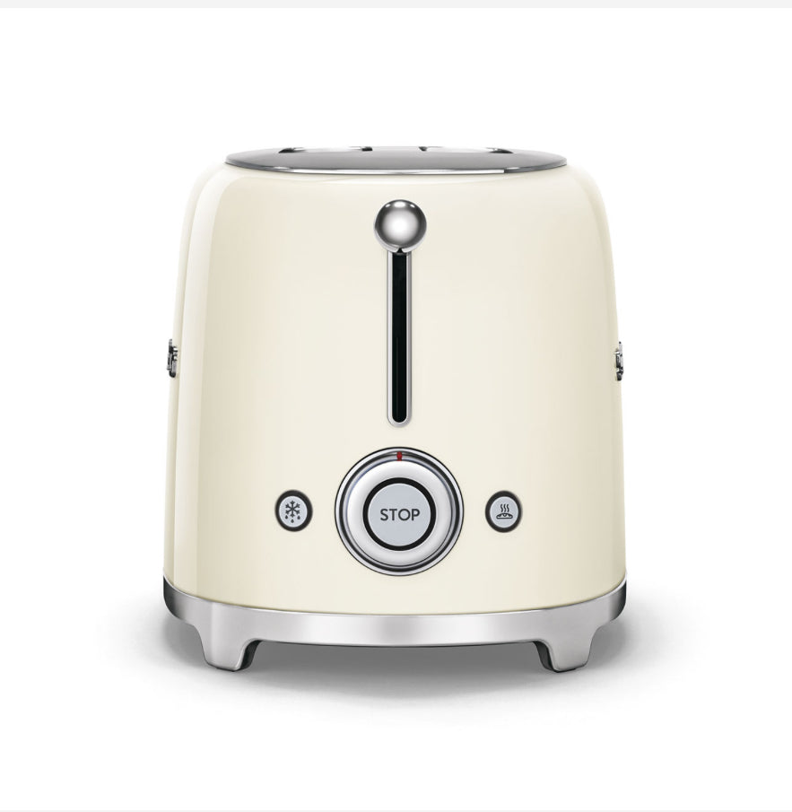 SMEG TSF01CREU Krem Ekmek Kızartma Makinesi – 2 Dilim, Retro 50’s Style, 950W
