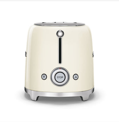 SMEG TSF01CREU Krem Ekmek Kızartma Makinesi – 2 Dilim, Retro 50’s Style, 950W