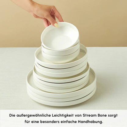 Karaca Stream Bone Sirius 53-delig 12-persoons servies Wit