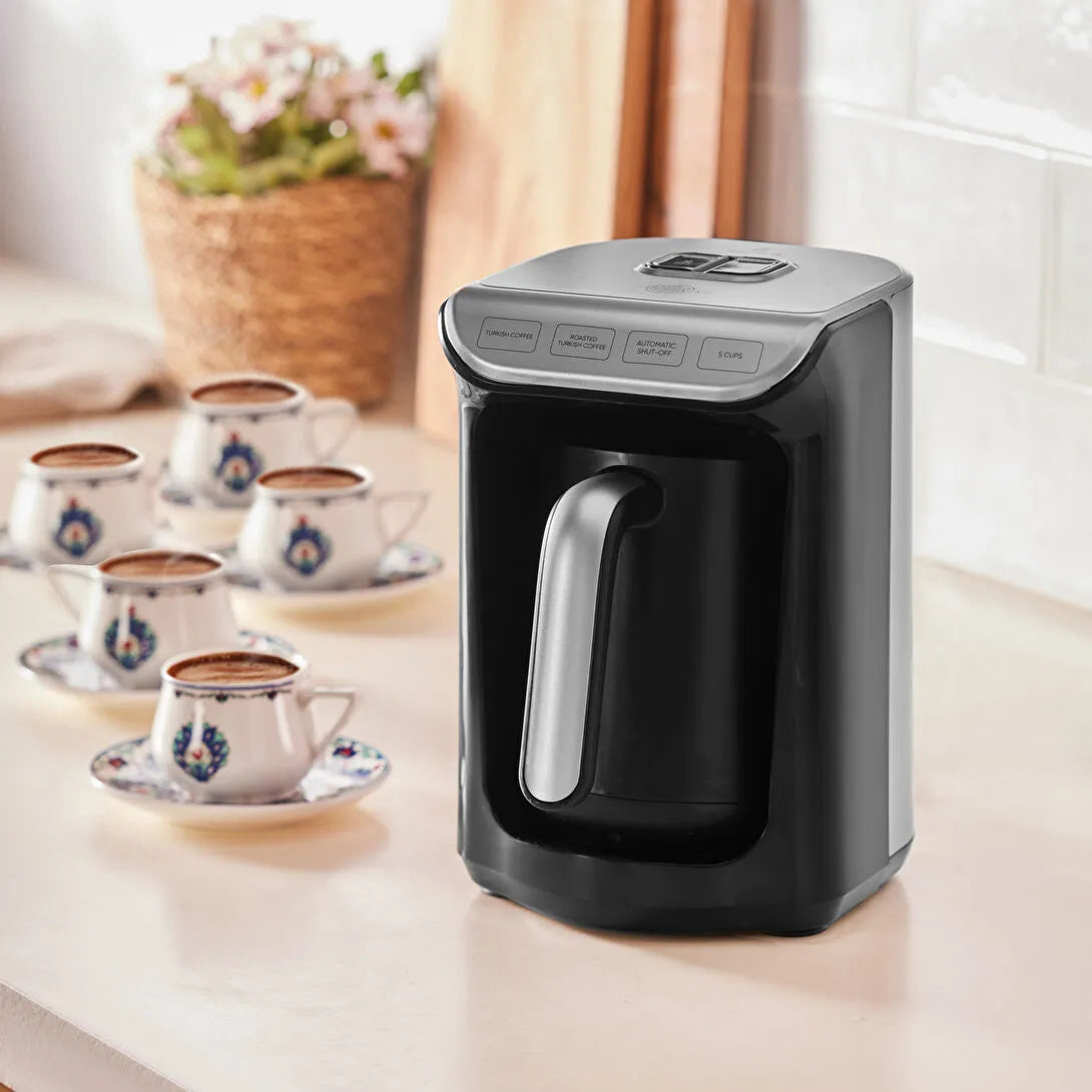 Karaca Hatır Köz Türk Kahve Makinesi Galaxy Gray – Köz Tadında Bol Köpüklü Kahve Deneyimi