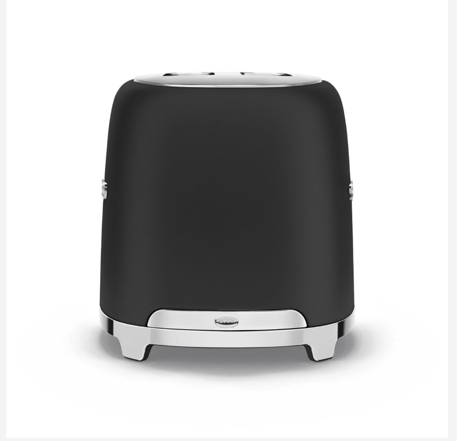 SMEG TSF01BLEU Zwarte Broodrooster – 2 Sneden, Retro 50's Stijl, 950W