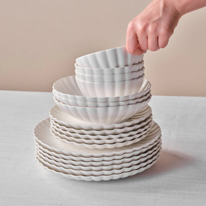 Karaca Stream Bone Umbrella 53-delig 12-persoons servies Wit