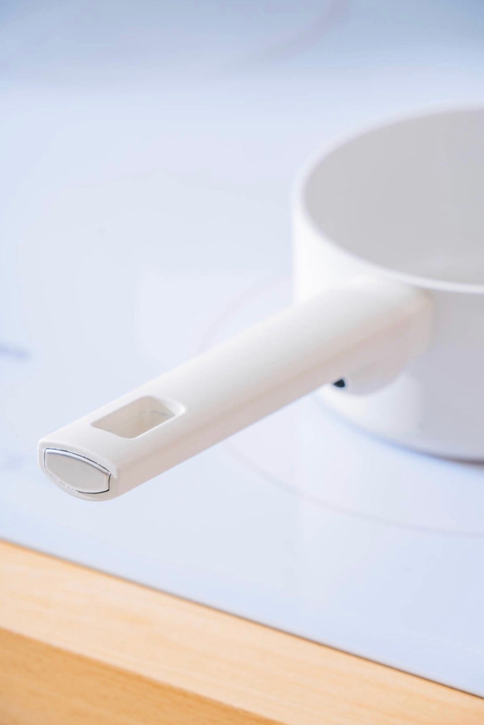 Acar Ultimate Pro Sauspannetje 14 cm Keramische Coating Anti-aanbak Mini Pan Crème