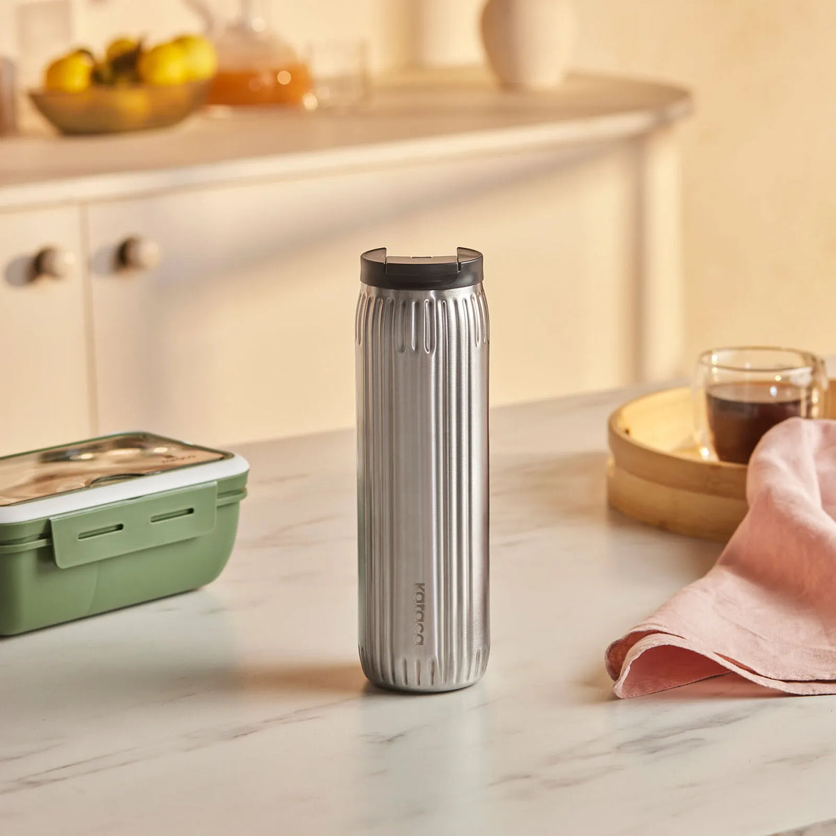 Karaca Rimo 600 ml Çelik Termos – Inox, Sızdırmaz, 8 Saat Sıcak, 6 Saat Soğuk