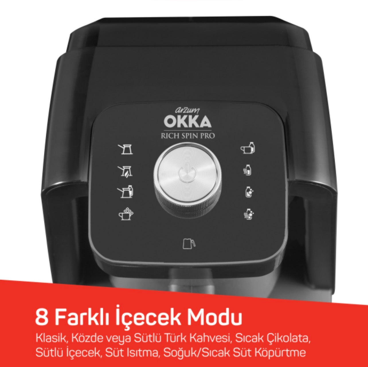 ARZUM OKKA RICH SPIN PRO
KOFFIEZETAPPARAAT | CHROOM