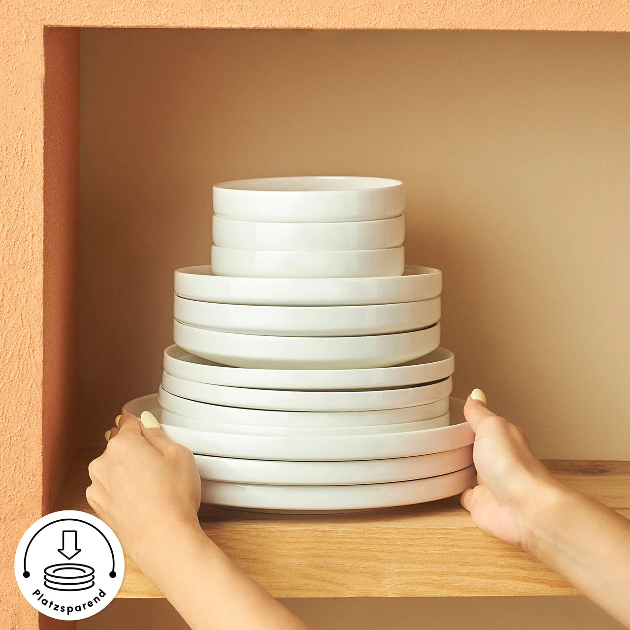 Karaca Stream Bone Sirius 53-delig 12-persoons servies Wit