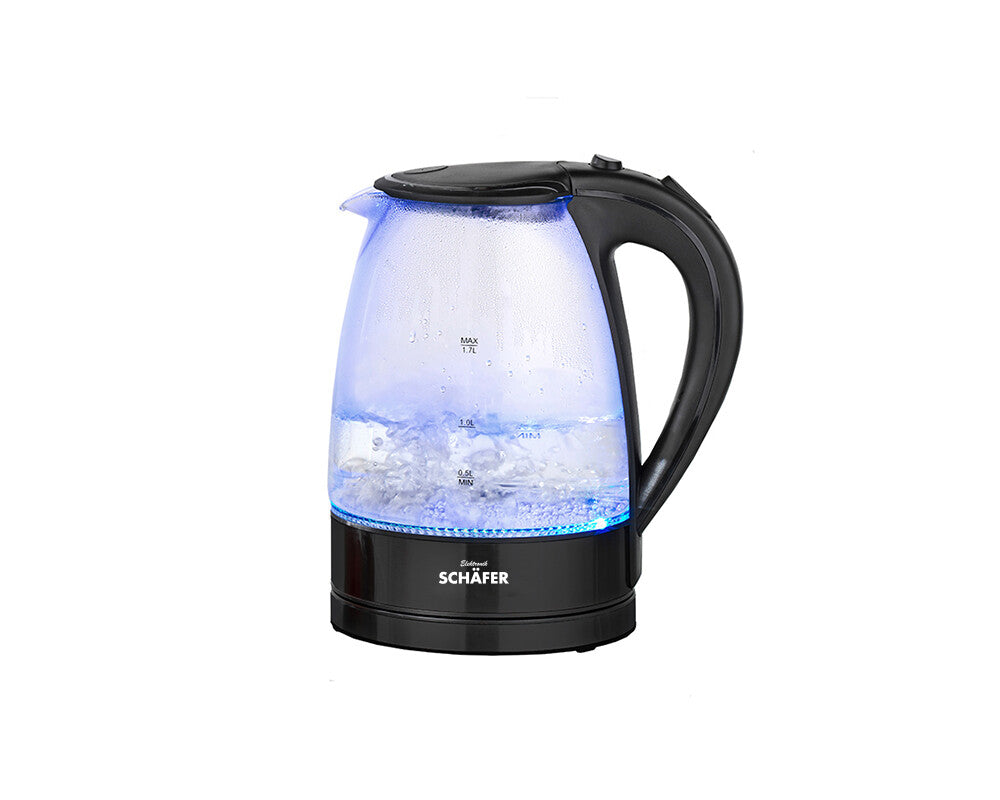 Schafer 1,7 L LED Verlichte Waterkoker – Zwart