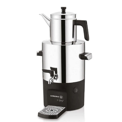 Korkmaz Çayşef A841-01 Inox Elektrikli Semaver 7 Lt – 75 Bardak Kapasiteli Paslanmaz Çelik Çay Makinesi