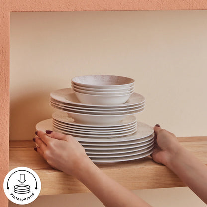 Karaca Forever Bone China New Olio 53 Parça 12 Kişilik Yemek Takımı – Beyaz