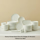 Karaca Stream Bone Sirius 53-delig 12-persoons servies Wit