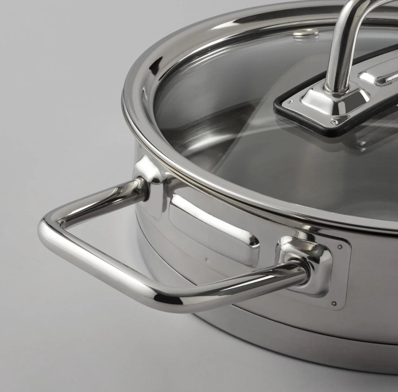 Jumbo Assos 3’lü Çelik Sahan Seti – 6 Parça, İndüksiyon Uyumlu