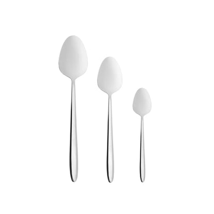 Karaca New Flow 84-Piece 12-Person Cutlery Set – Boxed Flatware Set