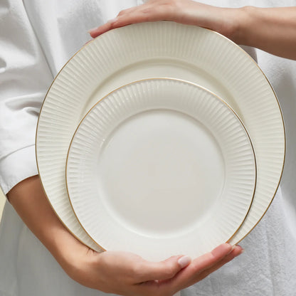 Karaca Stream Bone Massimo 24 Parça 6 Kişilik Yemek Takımı – Gold