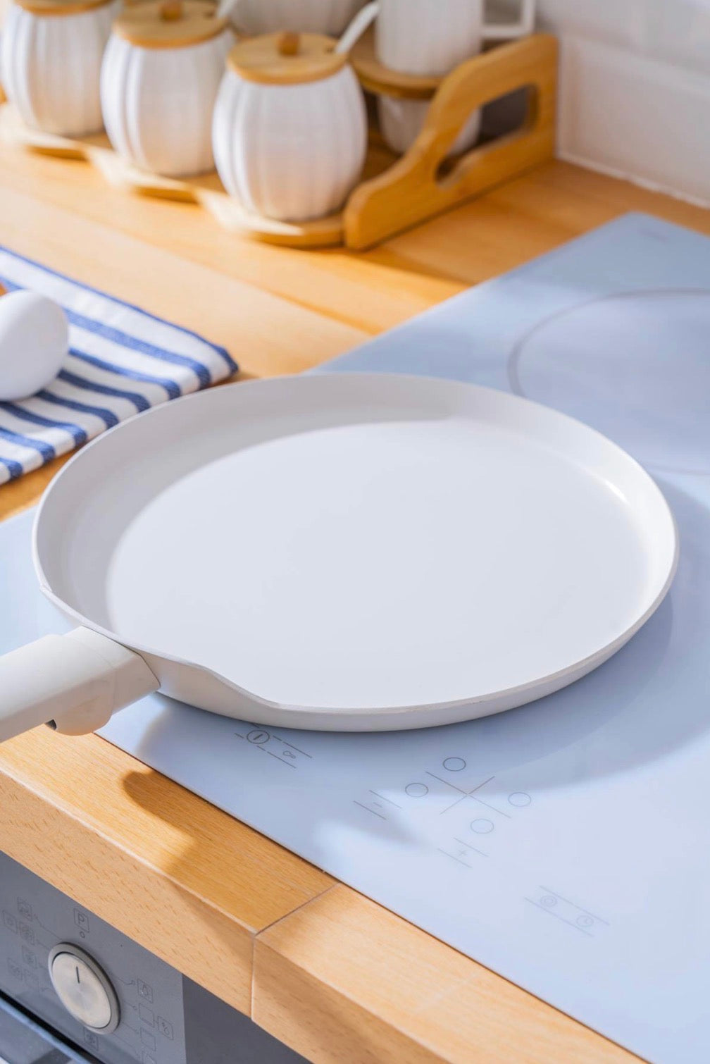 Acar Ultimate Pro Pannenkoekenpan 26 cm Keramische Coating Anti-aanbak Crème
