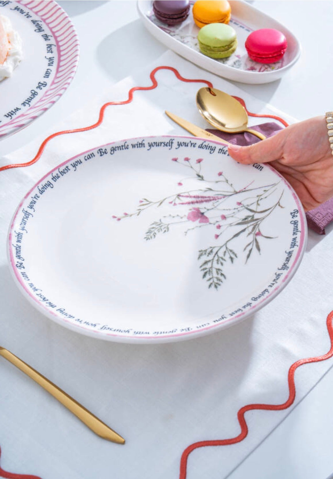 Acar Laila 6-Piece Dessert Plate 19.5 cm – Ceramic Sweet and Breakfast Plate Set