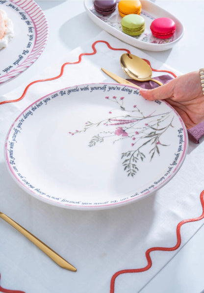 Acar Laila 6-Piece Dessert Plate 19.5 cm – Ceramic Sweet and Breakfast Plate Set