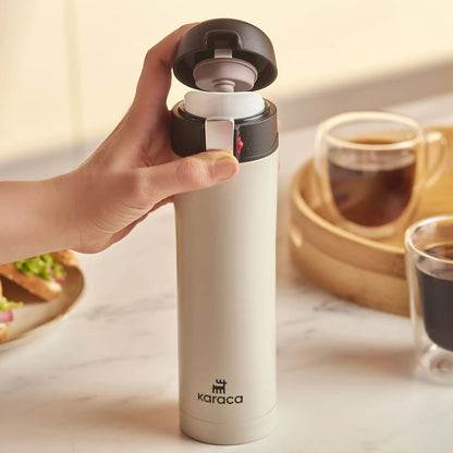 Karaca Pluton Steel Leakproof Thermos 450 ml – Cream