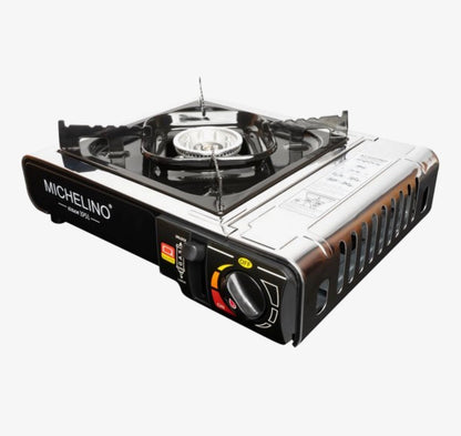 Michelino Kampeerfornuis 2,5 KW – Piëzo Ontsteking, Draagtas Gasfornuis