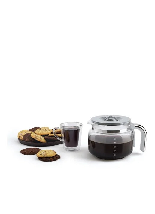 Smeg Krem Filtre Kahve Makinesi – 1.25 L, 1050W, Retro 50’s Style, 10 Fincan Kapasite