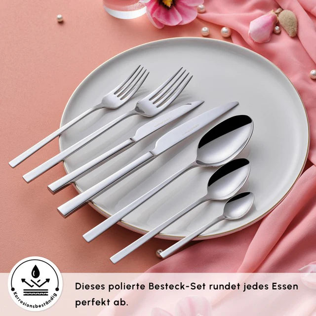 Karaca Serenity Elegance 12 Kişilik 84 Parça Paslanmaz Çelik Çatal Bıçak Seti