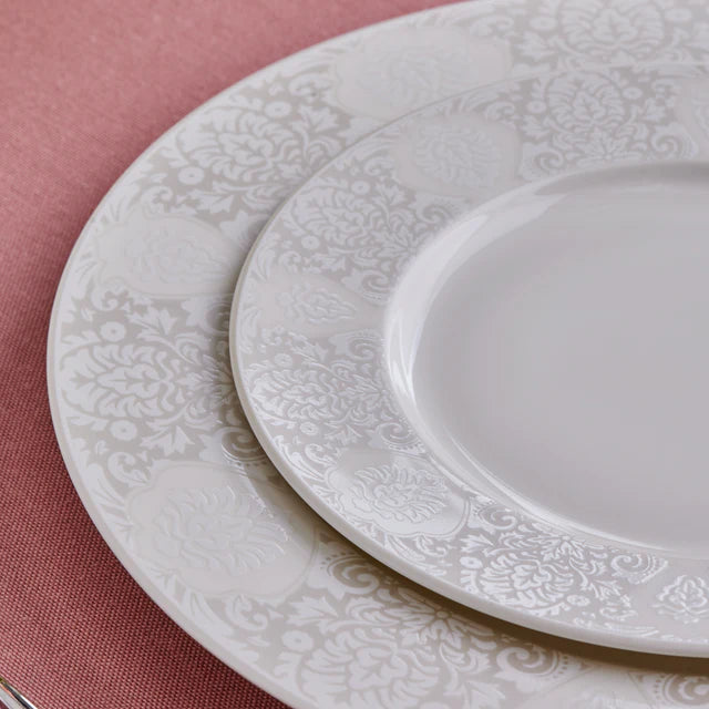 Karaca Forever Bone China New Olio 12 Kişilik 53 Parça Yemek Takımı – Beyaz