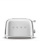 SMEG TSF01SSEU Gepolijste Stalen Broodrooster - Broodrooster 2x2, 950W, Retro 50's Stijl