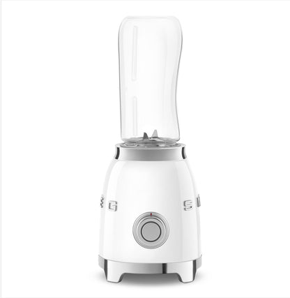SMEG PBF01WHEU White Personal Blender – 300W, Compact Smoothie Blender with 600ml Tritan Bottle