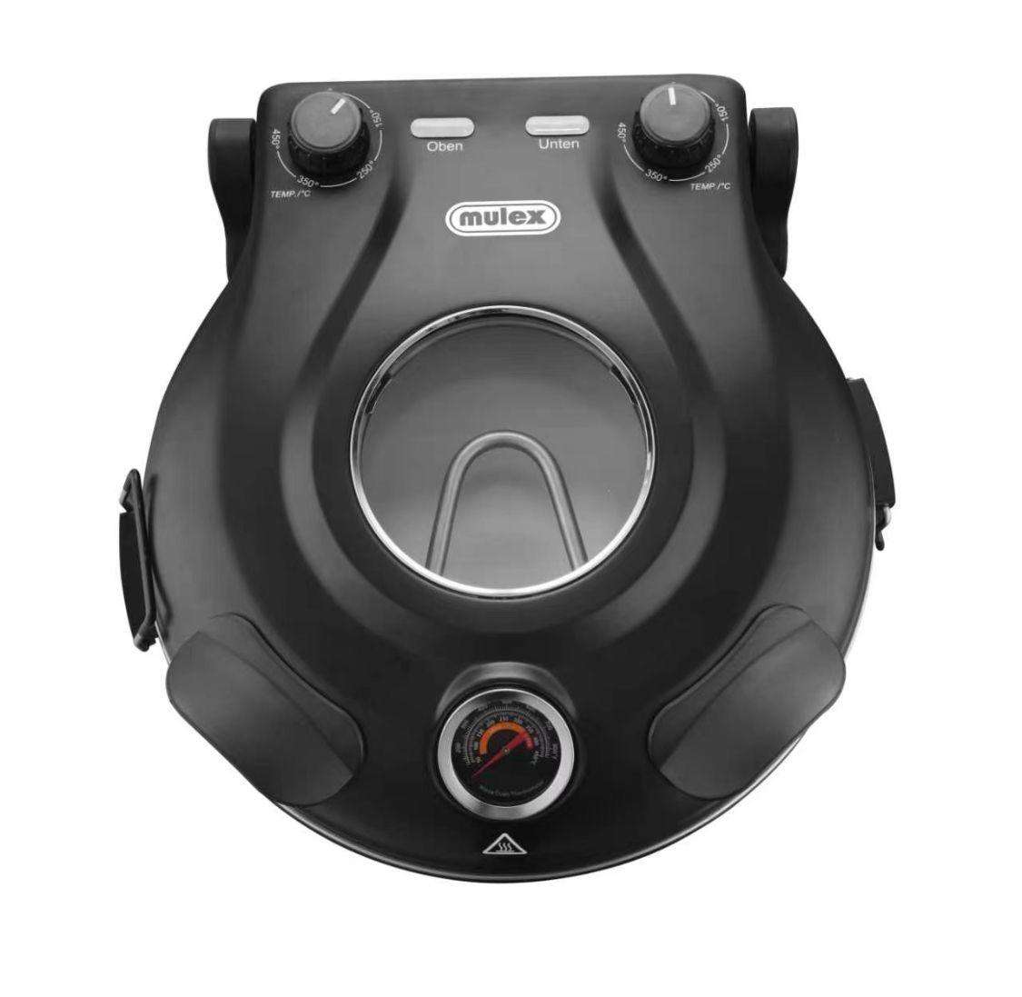 Mulex Tasfirin Taş Fırın Pizza ve Lahmacun Makinesi – 400°C, Çift Isı Kontrolü, Soft Close Kapak