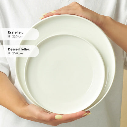 Karaca Stream Bone Sirius 53-delig 12-persoons servies Wit