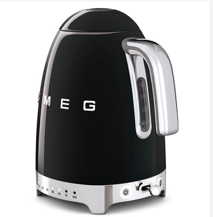 Smeg KLF04BLEU Değişken Sıcaklık Ayarlı Su Isıtıcısı 1,7 L – Siyah (50’ler Serisi)