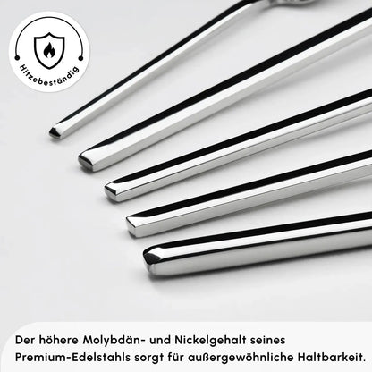 Karaca Look 316+ Steel 84 Piece 12 Person Fork Spoon Knife Set – Premium Series