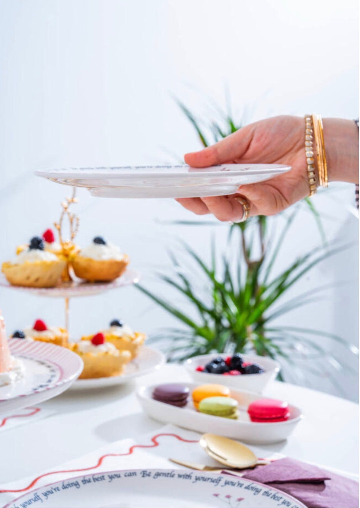 Acar Laila 6-Piece Dessert Plate 19.5 cm – Ceramic Sweet and Breakfast Plate Set