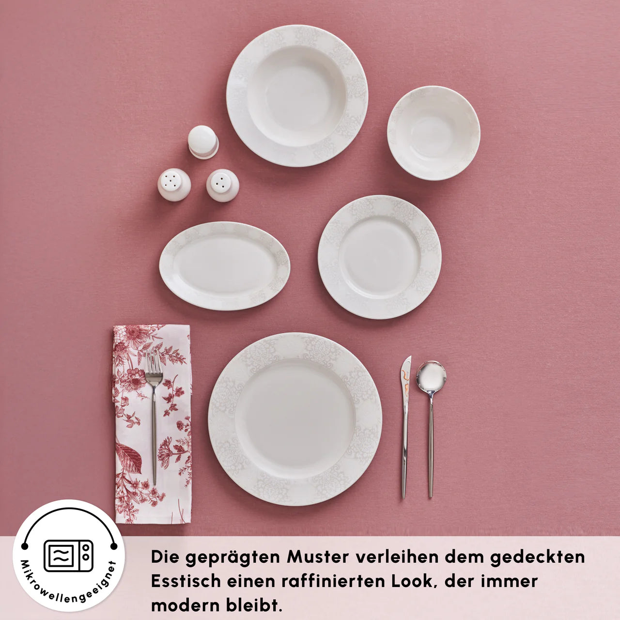 Karaca Forever Bone China New Olio 53 Parça 12 Kişilik Yemek Takımı – Beyaz