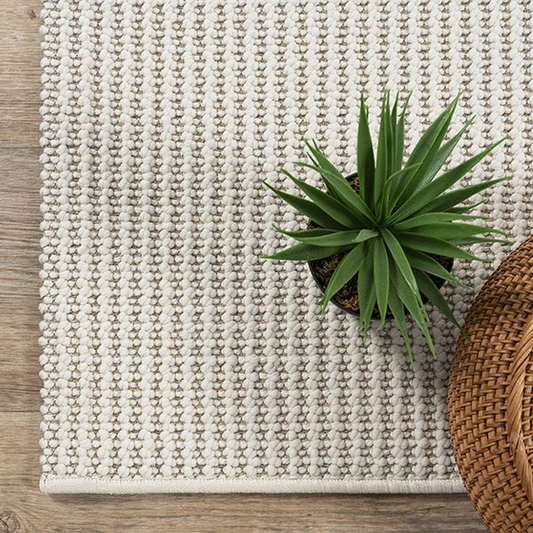 Merinos Mira Halı – Modern Çizgili Desen, 6 mm Hav Yüksekliği