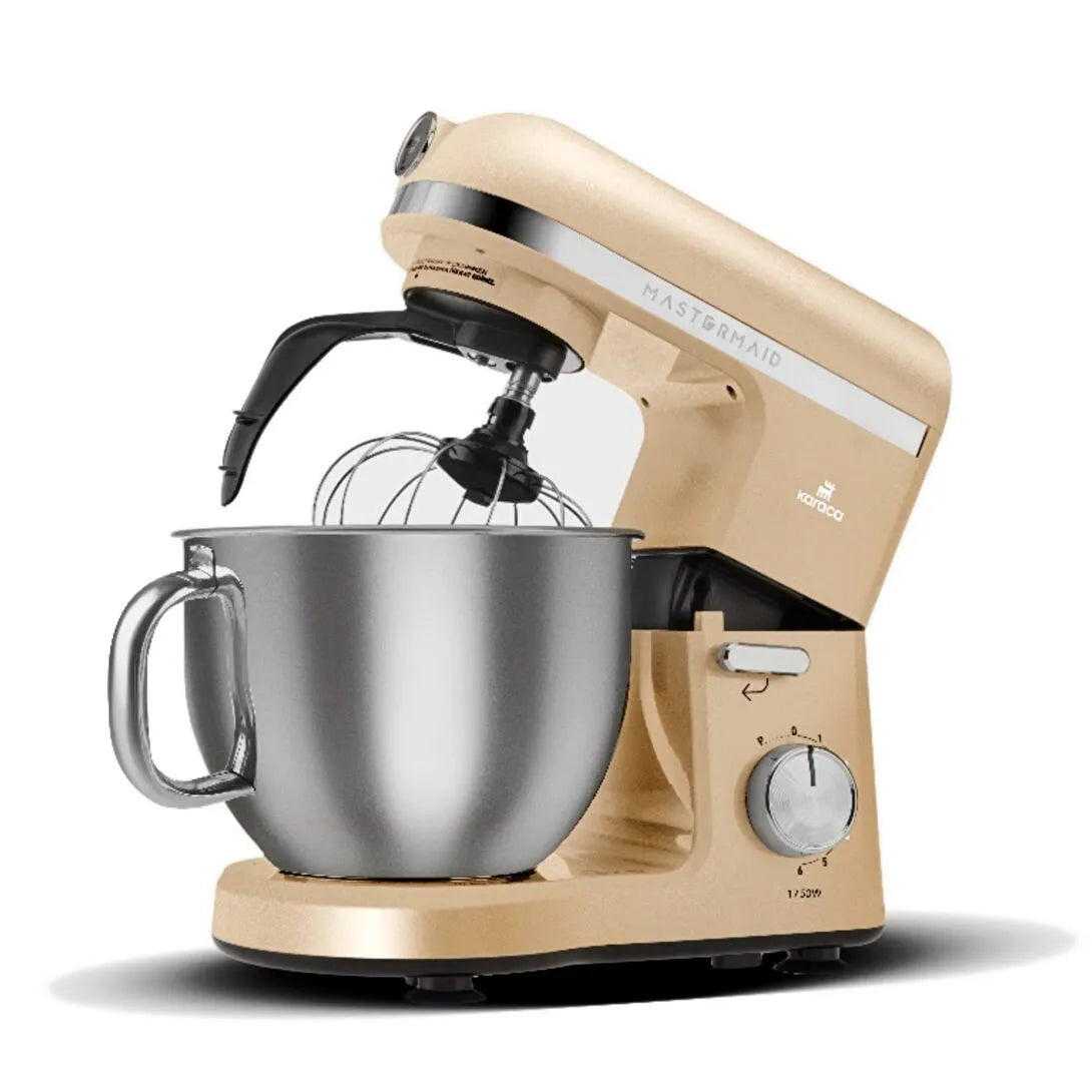 Karaca Mastermaid Chef Pro Double-Arm Dough Kneading Machine Mineral Gold 1750W 5L