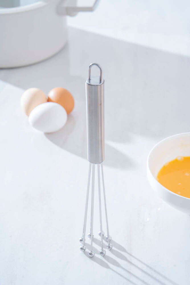 Evero Top Uçlu Çelik Çırpıcı 25 cm – Paslanmaz Mutfak Çırpıcı